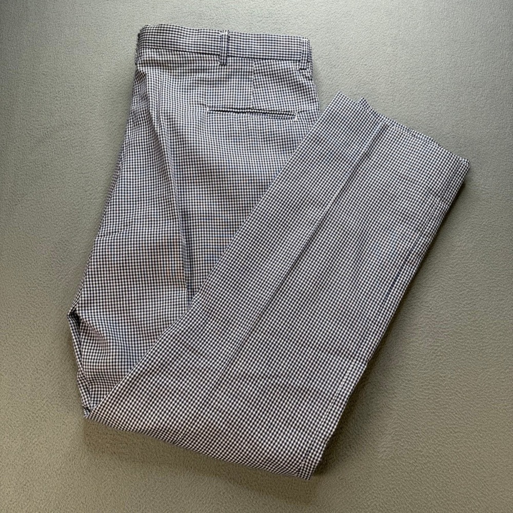 Orvis Dress Pants Gingham Check Straight Fit 38 (FIT 39x31)  Made in USA Vintage